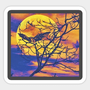 Halloween horror vampire bat spooky cool Sticker